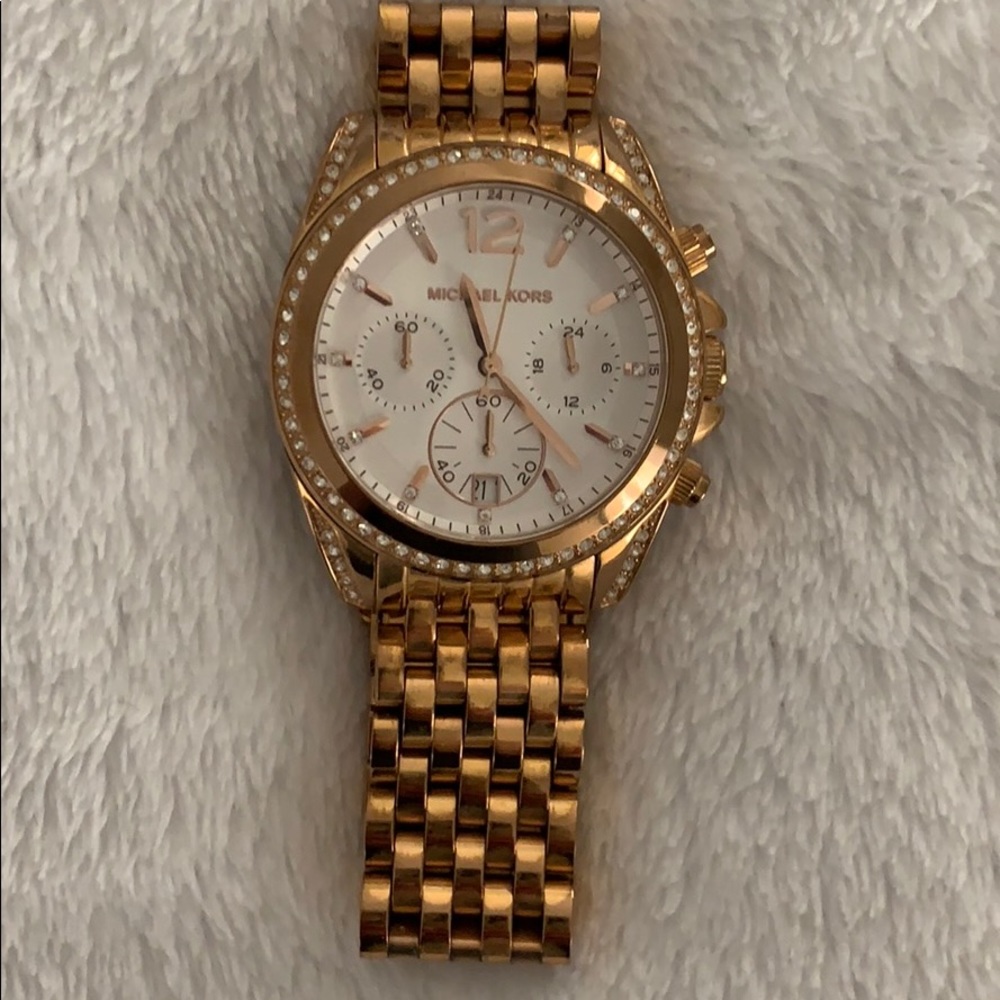 Rose gold Michael Kors watch